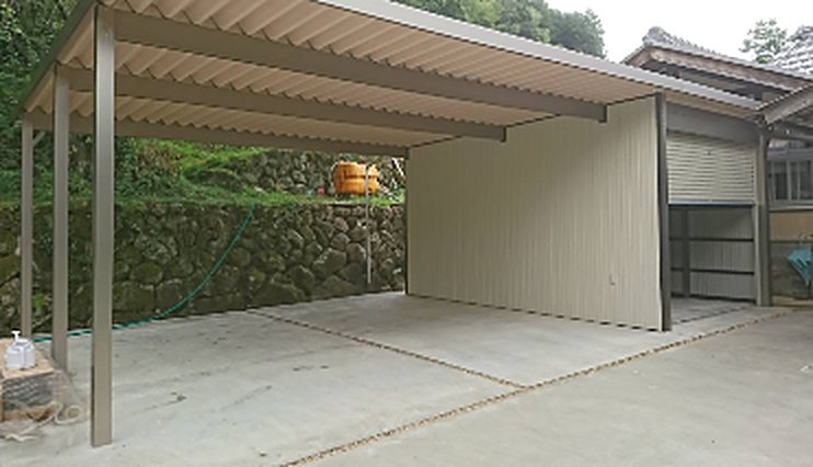 古い家屋の取り壊し・車庫新設