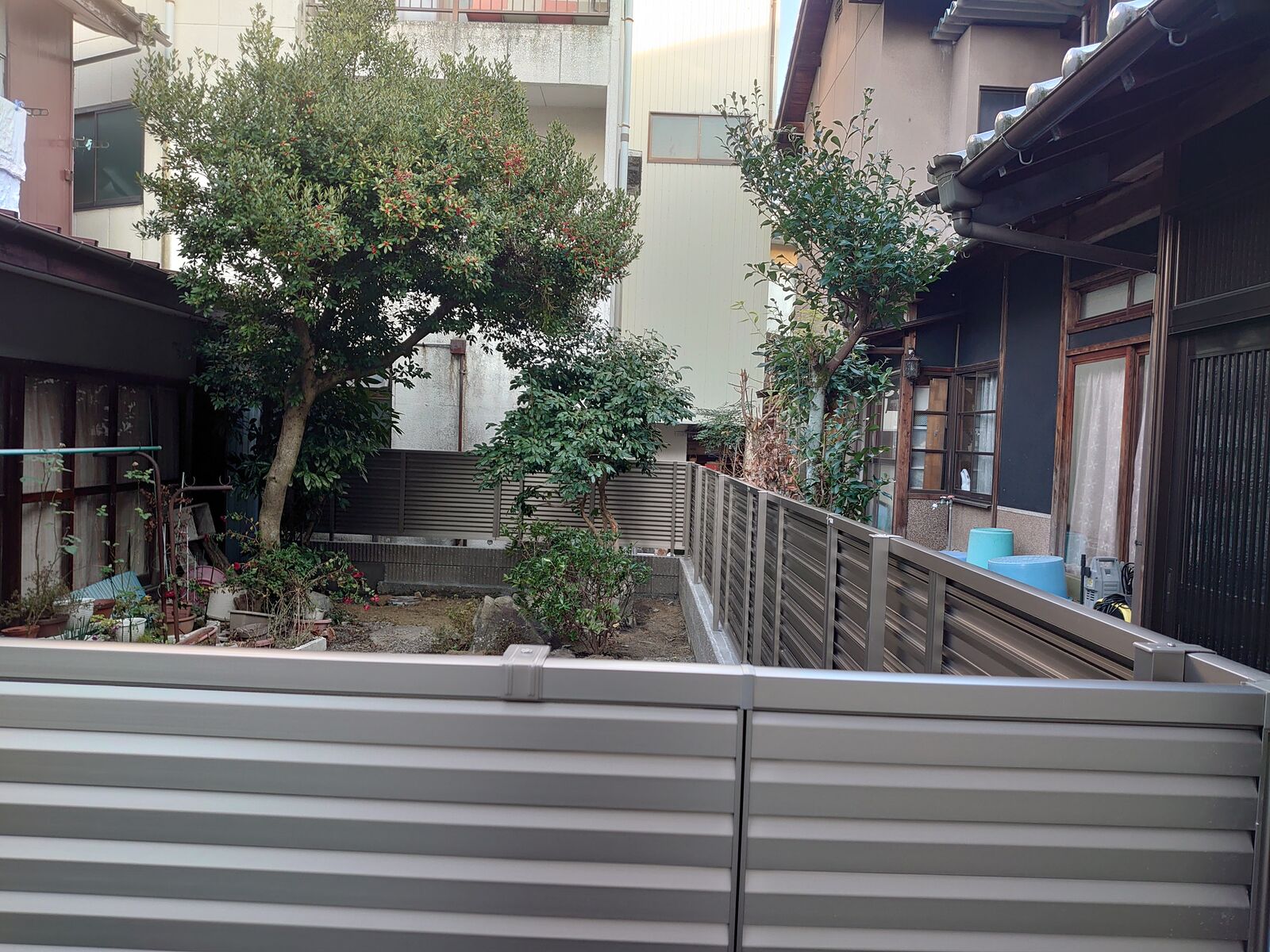 ブロック塀からフェンスへ