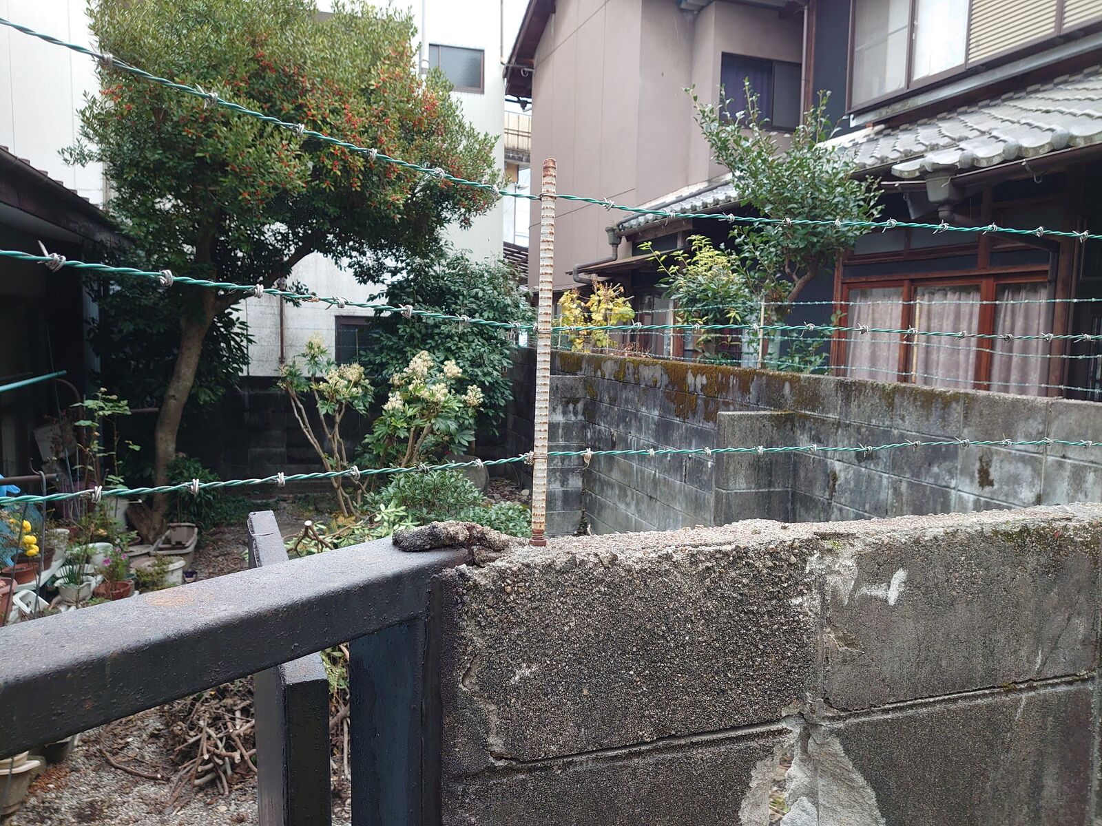 ブロック塀からフェンスへの施工前