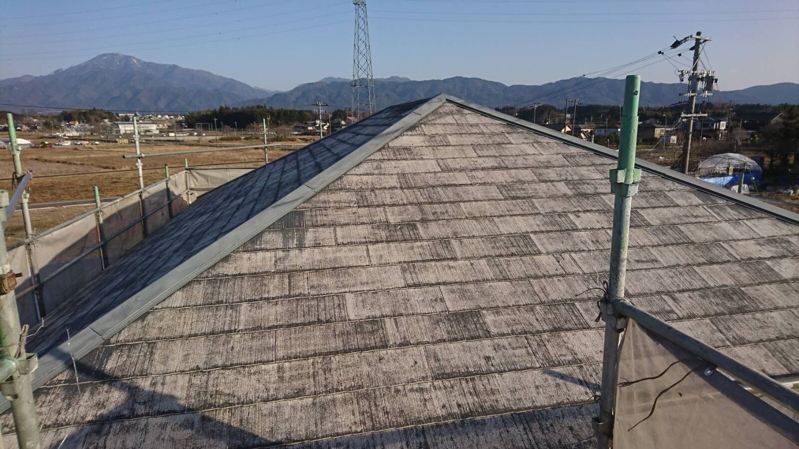 スレート屋根のリフォームの施工前